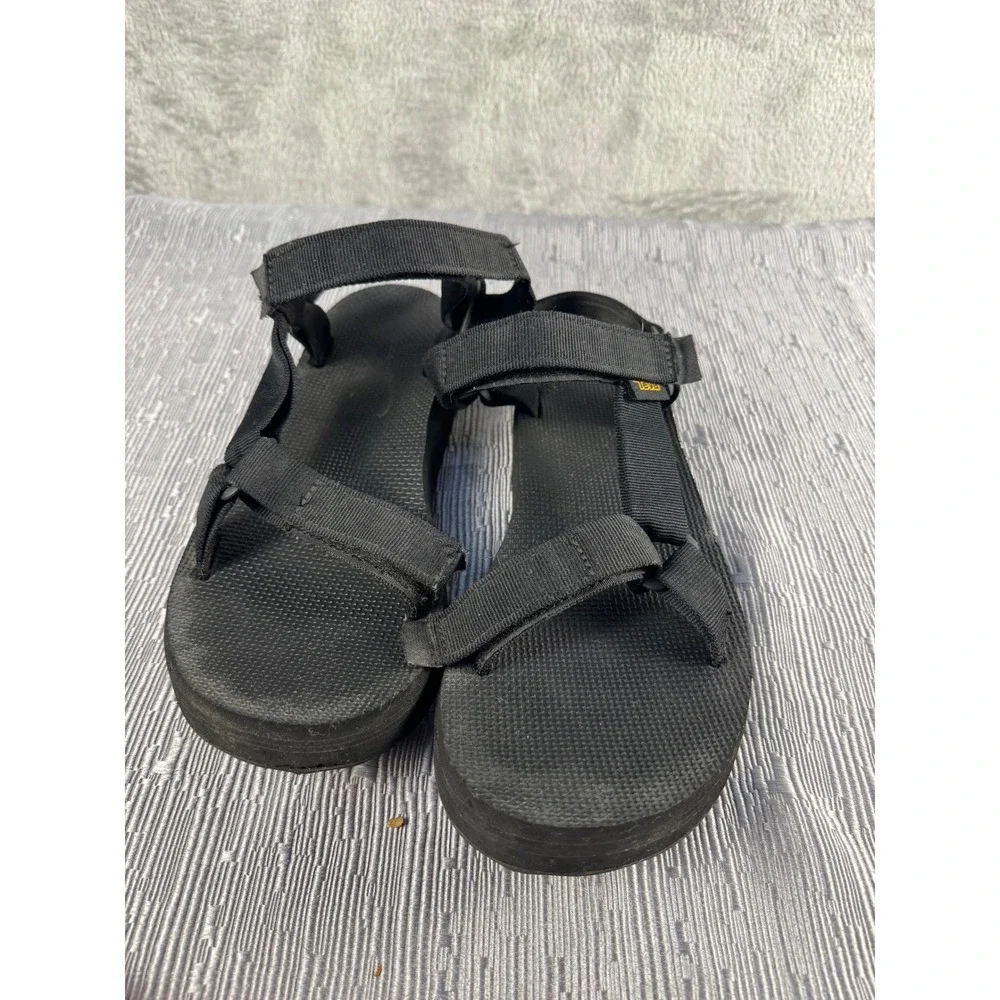 Teva Midform‎ Universal Black Platform Sandals Womens 10 F16019K